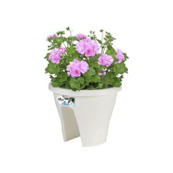 ELHO Bac de balcon Corsica Flower Bridge 30 - Blanc - Extérieur & Balcon - L 29,6 x W 29,6 x H 24 cm