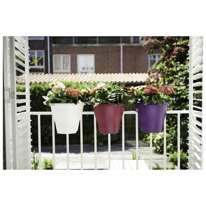 ELHO Bac de balcon Corsica Flower Bridge 30 - Blanc - Extérieur & Bal