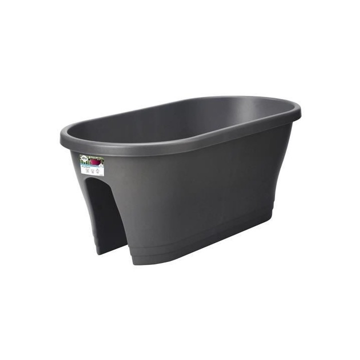 ELHO Bac de balcon Corsica Flower Bridge 60 - Gris anthracite - Extér