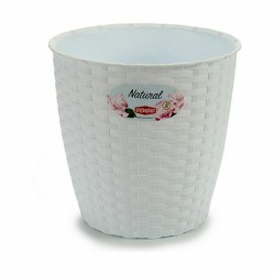 Cache-pot Stefanplast Blanc Plastique 19 x 17,5 x 19 cm (12 Unités)