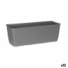 Jardinière Stefanplast Gris Plastique 15,5 x 13,5 x 39 cm (12 Unités)