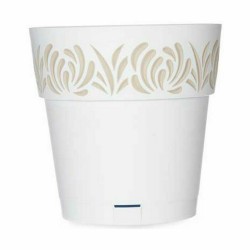 Pot auto-arrosant Stefanplast Gaia Blanc Plastique 25 x 25 x 25 cm (6 Unités)