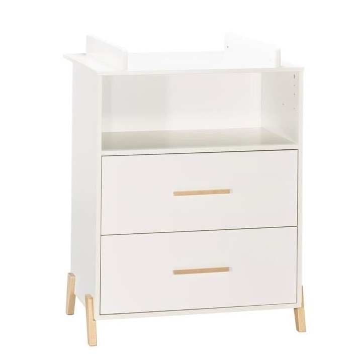 Babyprice - JOY NATUREL - Commode 2 Portes et 1 Niche