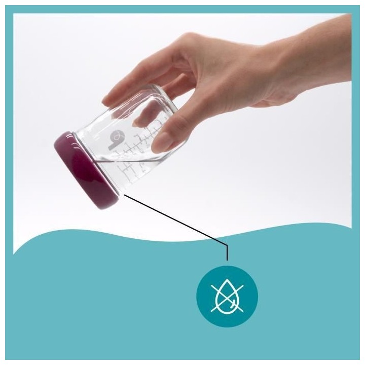 Babymoov Babybols en verre - Pots de conservation hermétiques 4x220 m