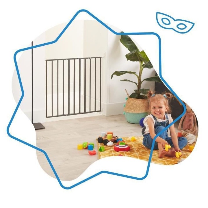 Badabulle Barriere de Sécurité Safe & Protect XL (60-107 cm)