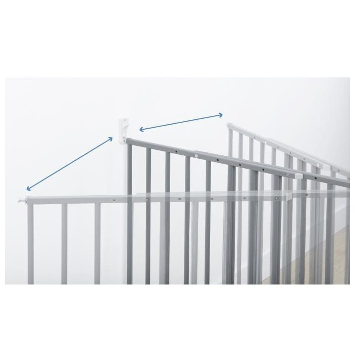 Badabulle Barriere de Sécurité Safe & Protect XL (60-107 cm)