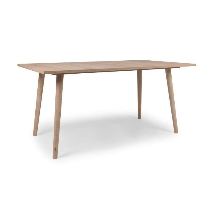 Table a manger pour 6 personnes - Décor chene sonoma - BALI - L 160 x