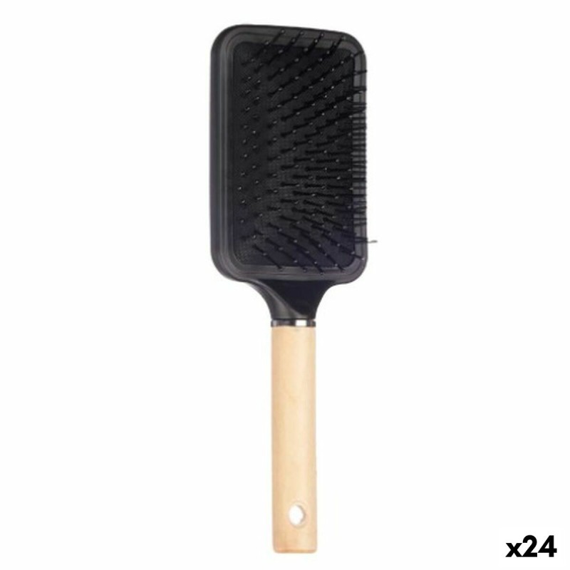 Brosse Marron Noir Bois Silicone Plastique (24 Unités)