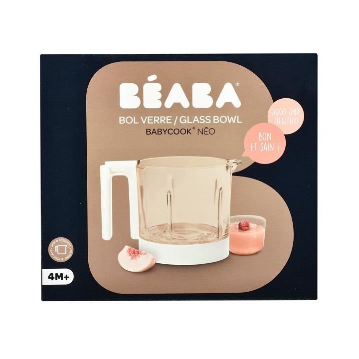 BEABA Bol en verre Babycook Neo, Blanc