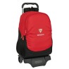 Cartable à roulettes Sevilla Fútbol Club Noir Rouge 32 x 44 x 16 cm