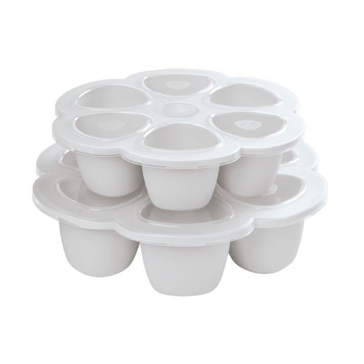 Béaba Portion Multiportions Moule en Silicone Light Mist 6 x 150ml
