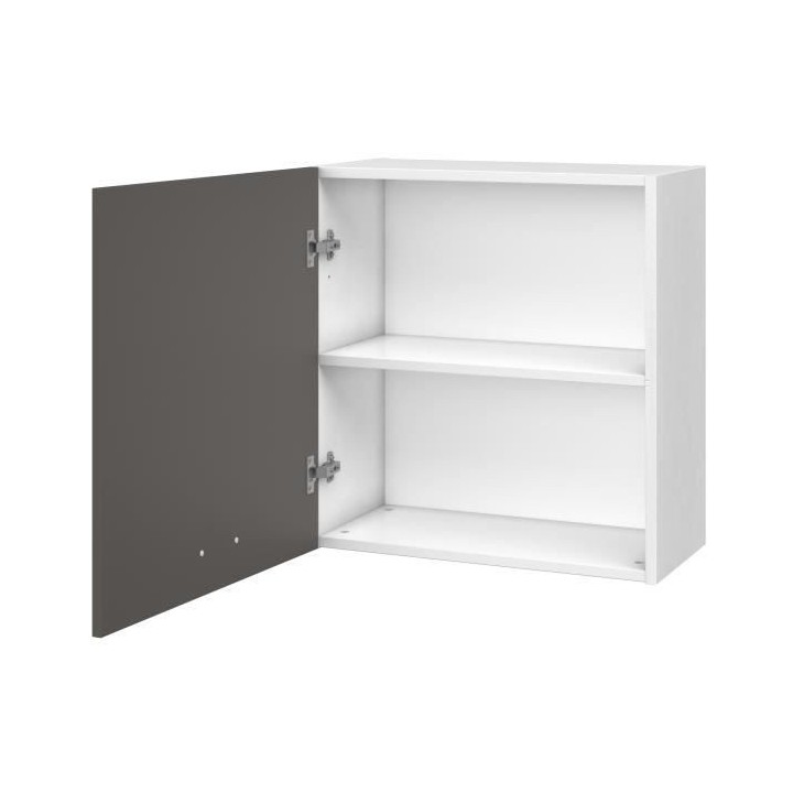 EXTRA Meuble haut de cuisine - 1 Porte - L 60 x P 30 x H 58 cm - Taupe