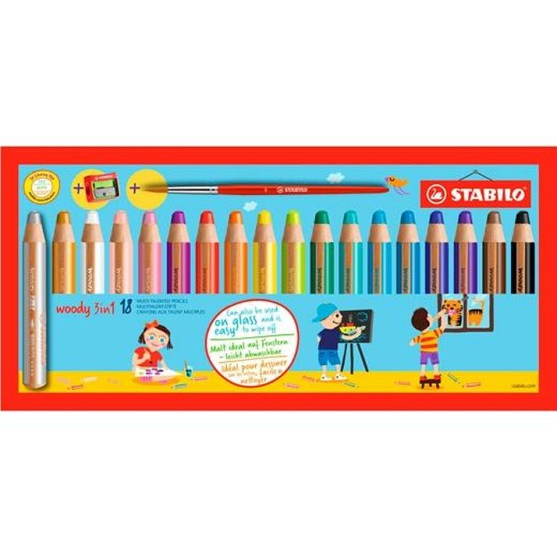 Crayons de couleur Stabilo 880/18-3 Multicouleur (Reconditionné D)