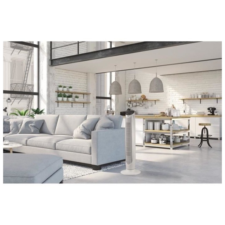 Ventilateur colonne BEKO EFW6000WS - 45 W - 3 niveaux de vitesse, sile