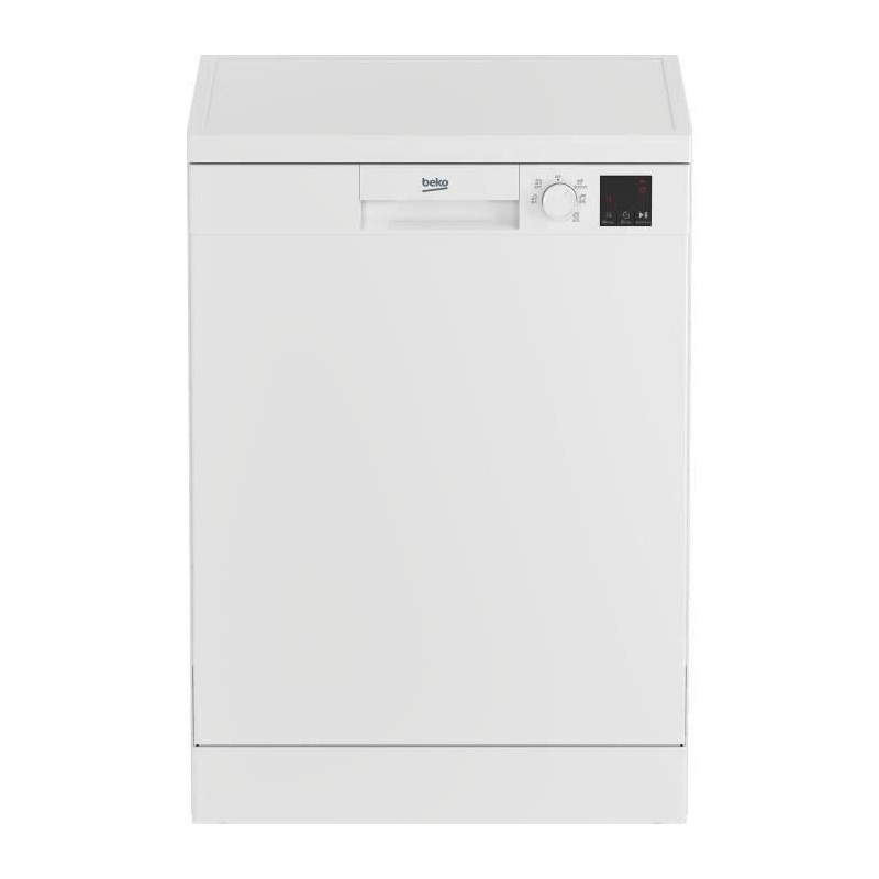 Lave-vaisselle pose libre BEKO LVV4729W - 14 couverts - L60cm - 47 dB - Cuve inox - Blanc