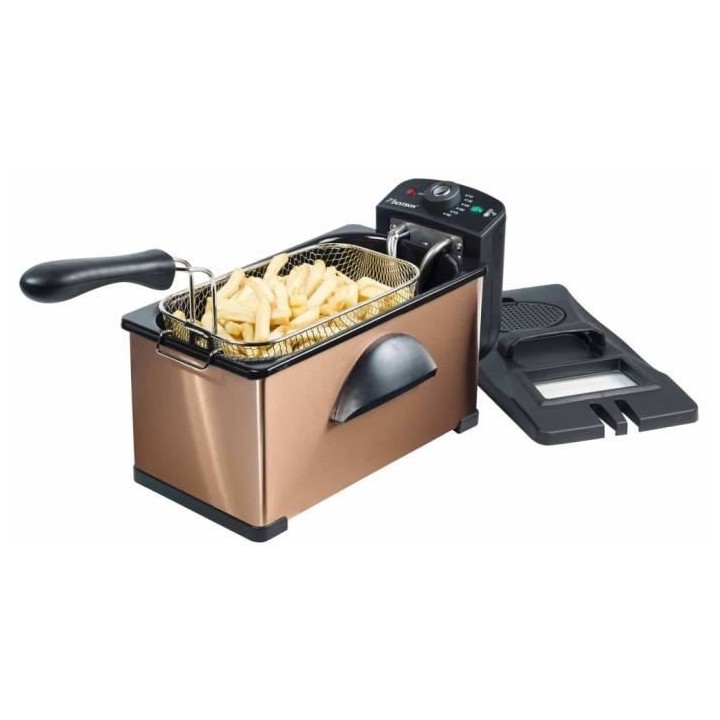 Bestron Friteuse avec zone froide AF370CO Cuivre 3,5 L 2000 W