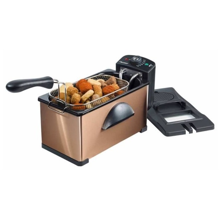 Bestron Friteuse avec zone froide AF370CO Cuivre 3,5 L 2000 W