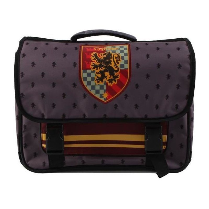 HARRY POTTER Cartable 38 cm 2 Compartiments + 1 poche Rouge Bordeaux Enfant