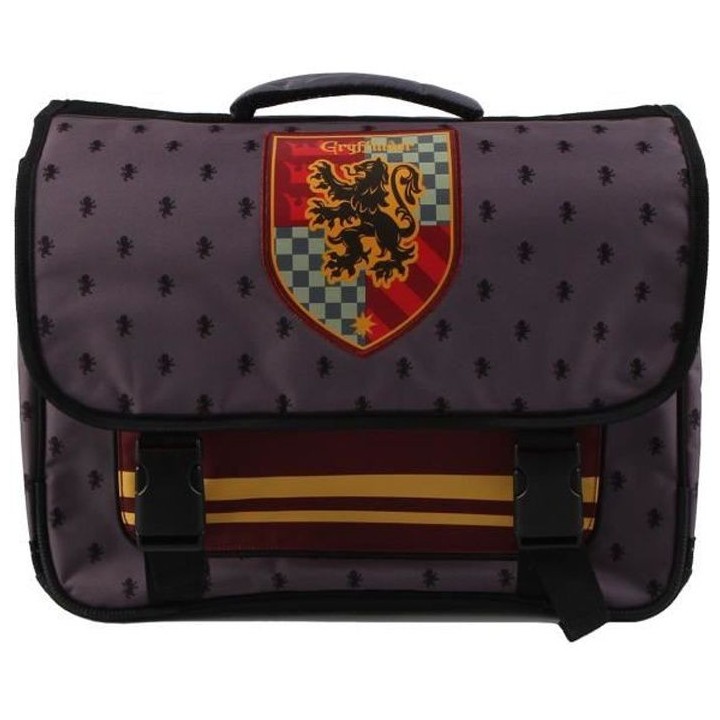 HARRY POTTER Cartable 38 cm 2 Compartiments + 1 poche Rouge Bordeaux E