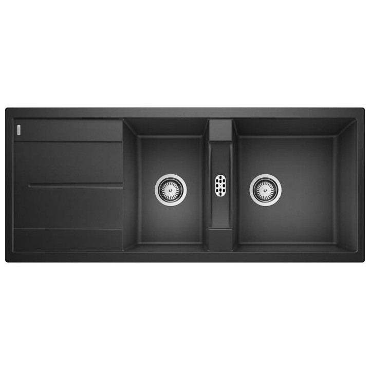 BLANCO Metra 8S - évier - SILGRANIT - 2 cuves - 1 égouttoir réversi