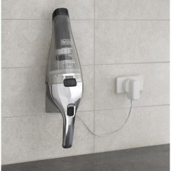 BLACK+DECKER - NVC220WC-QW - Dustbuster Lithium 7,2V - Aspirateur a main sans fil 7.2 V - 15,5 AirWatts - 385 ml - Gris métalis