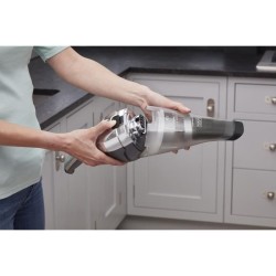 BLACK+DECKER - NVC220WC-QW - Dustbuster Lithium 7,2V - Aspirateur a main sans fil 7.2 V - 15,5 AirWatts - 385 ml - Gris métalis