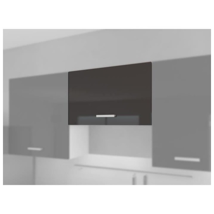 EXTRA - Meuble hotte de cuisine L 60cm - Gris Laqué