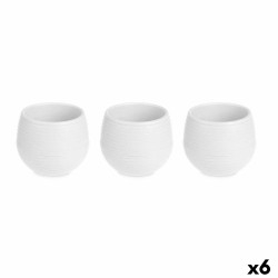 Set de pots Blanc Plastique...