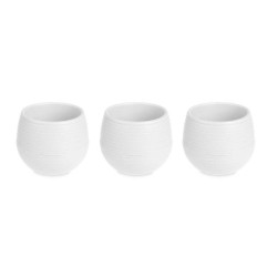 Set de pots Blanc Plastique 12 x 12 x 11 cm (6 Unités)