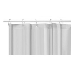 Rideau de Douche Gris Polyéthylène EVA 180 x 180 cm (12 Unités)