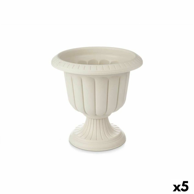 Cache-pot Verre Beige Plastique 47,8 x 47 x 47,8 cm (5 Unités)