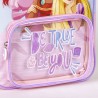 Cartable Princesses Disney Transparent Bleu 25 x 30 x 12 cm