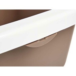 Bac à litière pour chats Blanc Beige Plastique 38 x 16 x 58,5 cm (11 Unités)