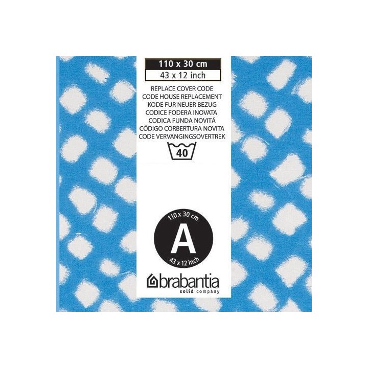 BRABANTIA Housse de table a repasser A - Mousse 2 mm - Bleu