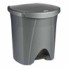 Seau à déchets avec pédale Argenté polypropylène 48 L 40 x 44 x 40 cm (2 Unités)