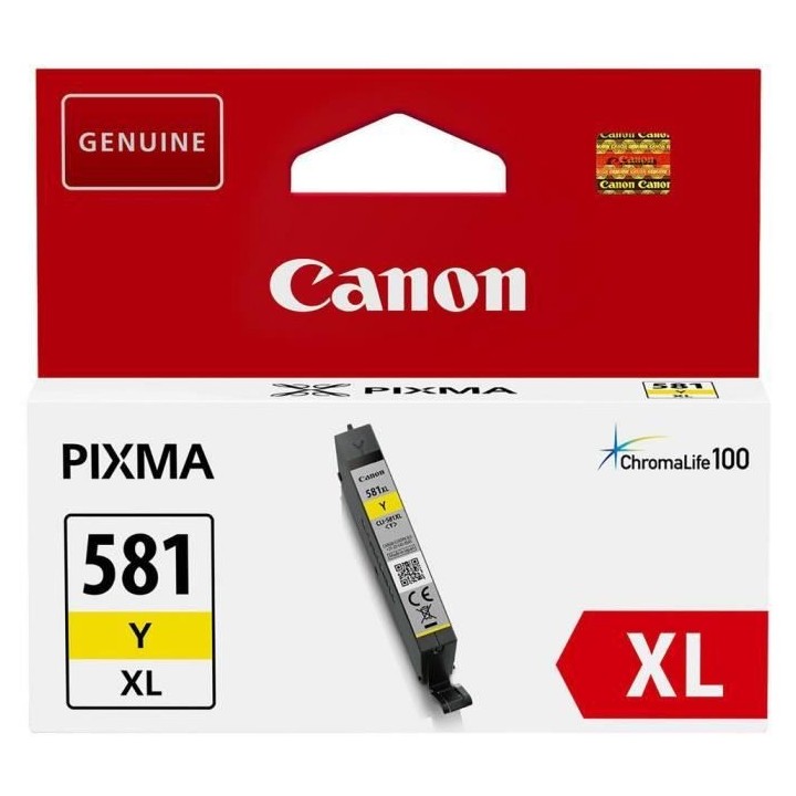 CANON Cartouche d'encre CLI-581Y XL grande capacité Jaune (CLI581XL)