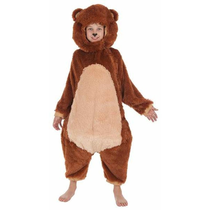 Déguisement pour Enfants 8-9 ans Marron Ours (2 Pièces)