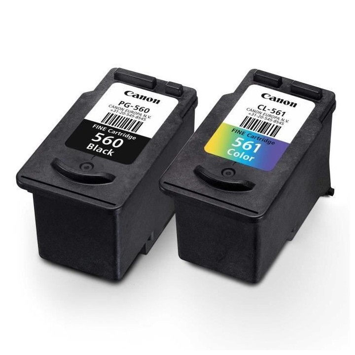 CANON Pack de 2 cartouches d'encre PG-560 / CL-561 Noir + Couleur