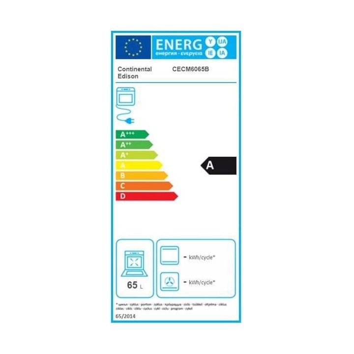 CONTINENTAL EDISON - Cuisiniere mixte 3 gaz + 1 électrique - four mul
