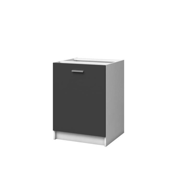 EXTRA - Meuble bas de cuisine 60cm - Gris Mat