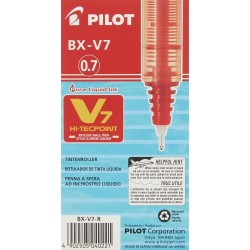 Crayon Roller Pilot V7 Rouge 0,5 mm (12 Unités)