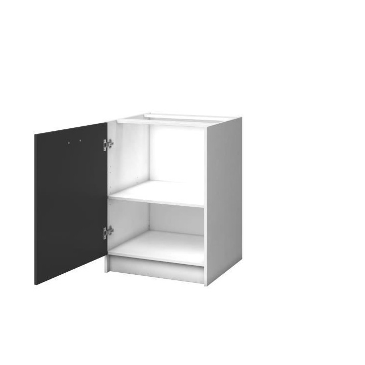 EXTRA - Meuble bas de cuisine 60cm - Gris Mat