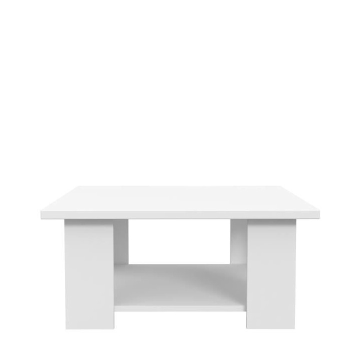 Table basse PILVI - Blanc mat - Contemporain - L 67 x P 67 x H 31 cm