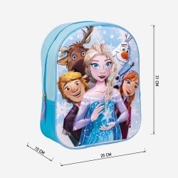 Cartable Frozen Bleu 25 x 33 x 10 cm