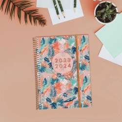 Agenda Finocam Girl 2023-2024 15,5 x 21,2 cm Multicouleur