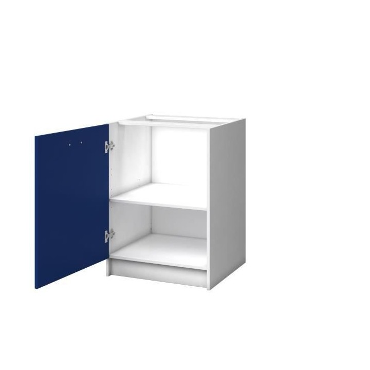 EXTRA - Meuble bas de cuisine L 60cm - Bleu Mat