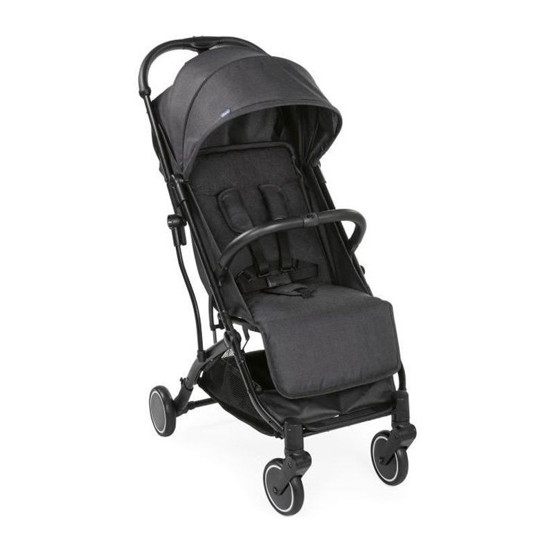 CHICCO Trolley Me - Poussette Compacte Pliable - De 0 a 15kg - Arceau de sécurité - Noir