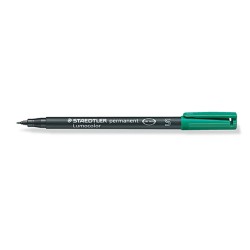 Marqueur permanent Staedtler Lumocolor 313-5 S Vert (10 Unités)