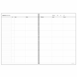 Agenda Additio Cahier Enseignant 22,5 x 31 cm Multicouleur A4