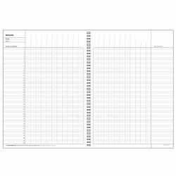 Agenda Additio Cahier Enseignant 22,5 x 31 cm Multicouleur A4